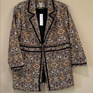 Chico's Jacquard Topper